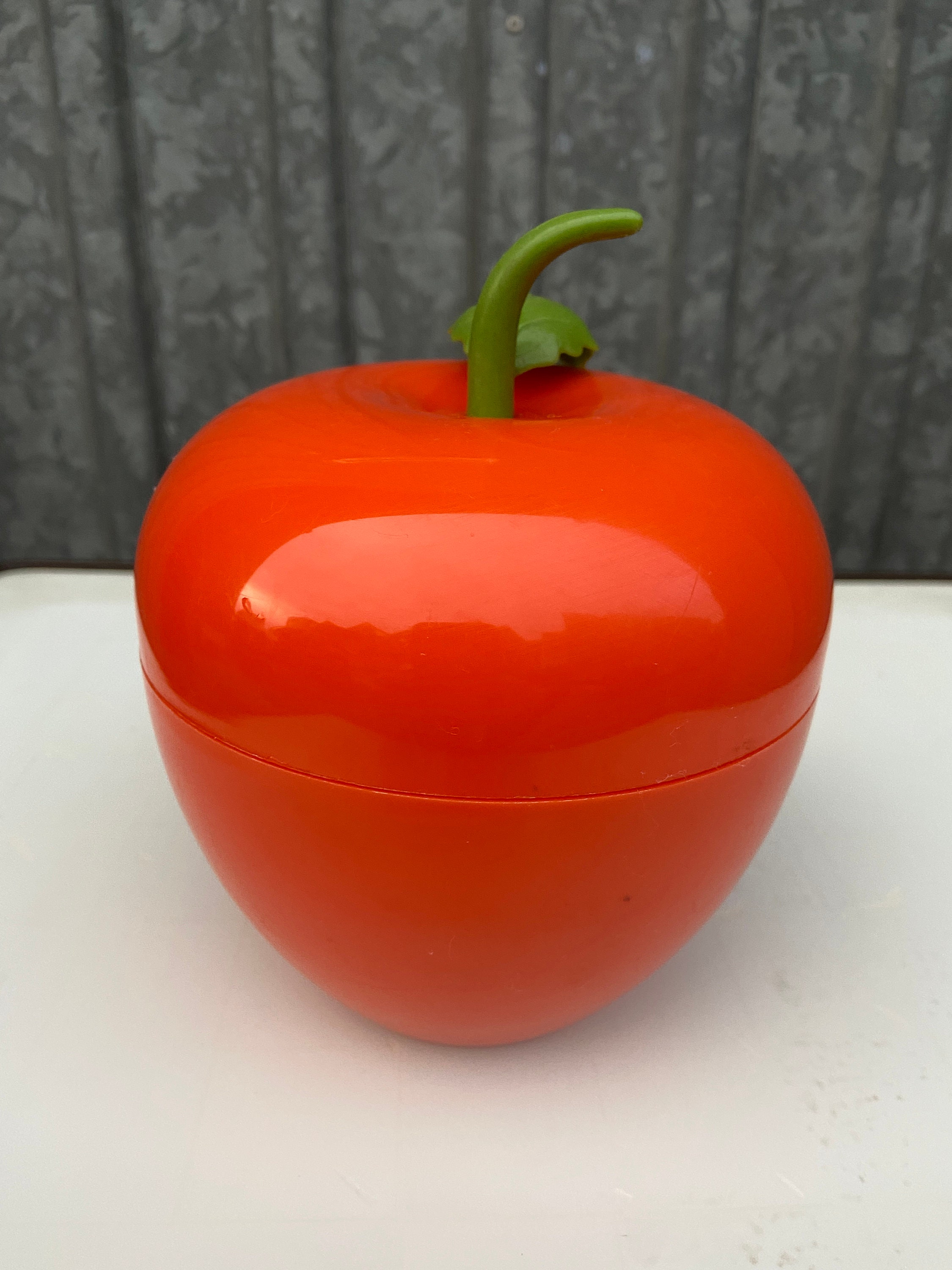 Seau à Glaçons Des Années 70, Vintage, en Plastique Orange