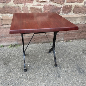Parisian cast iron bistro table Mid-century French Paris café Montmartre bistro table 80s
