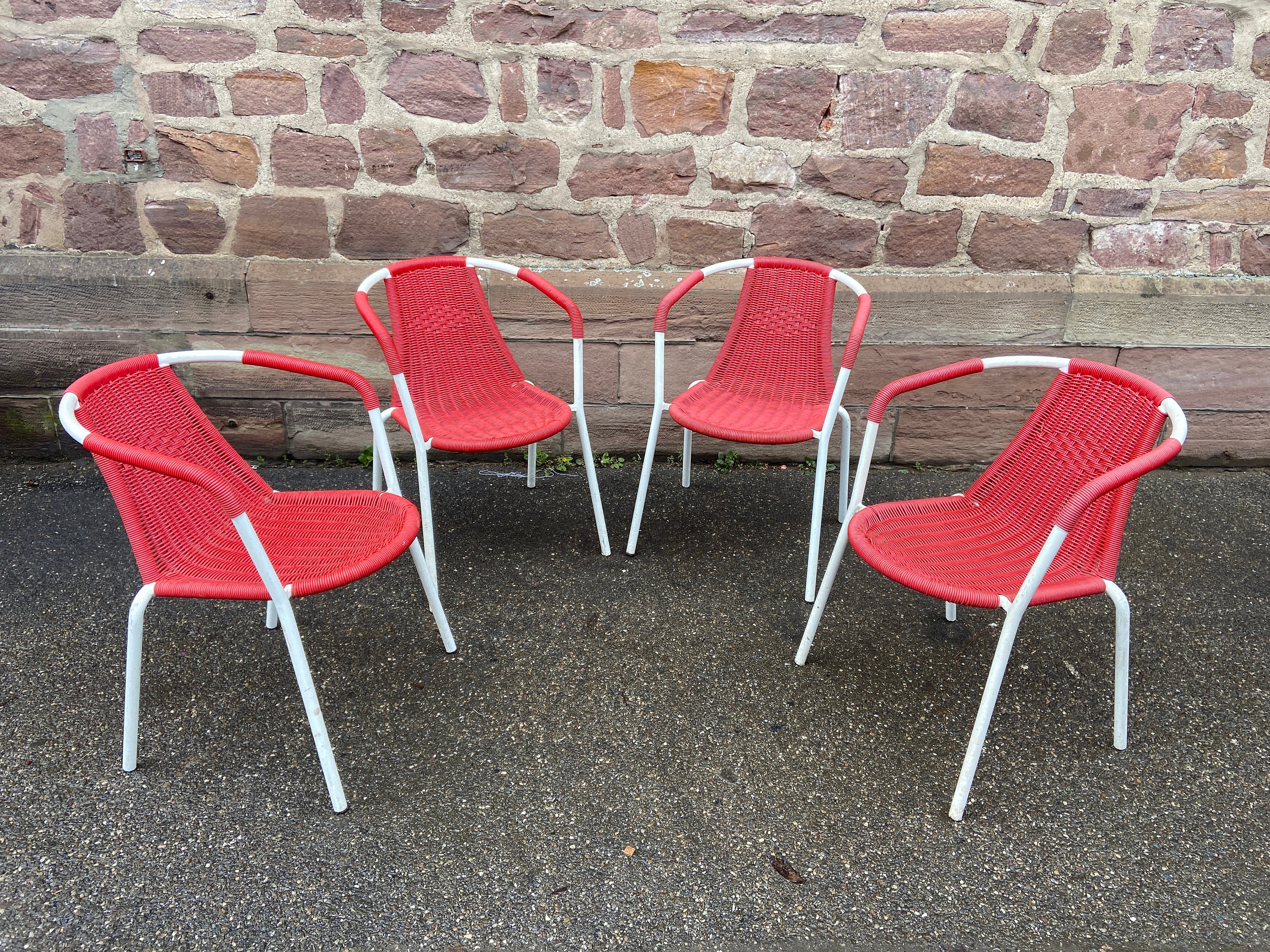 4 fauteuils Gondole Scoubidou