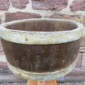 Vintage French wood faiselle butter cheese mold, Kitchen antiques primitive butter mold