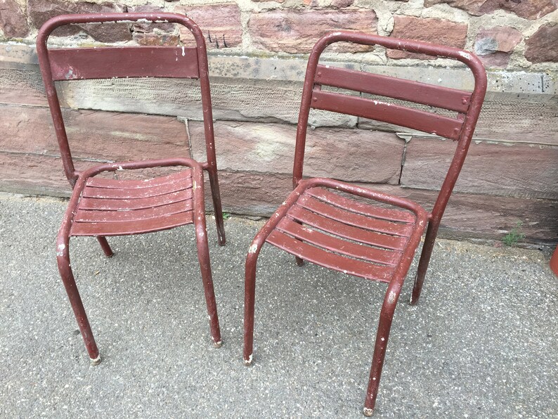 Par de silla bistró 50 tolix T2 Xavier Pauchard francés bistro | Etsy