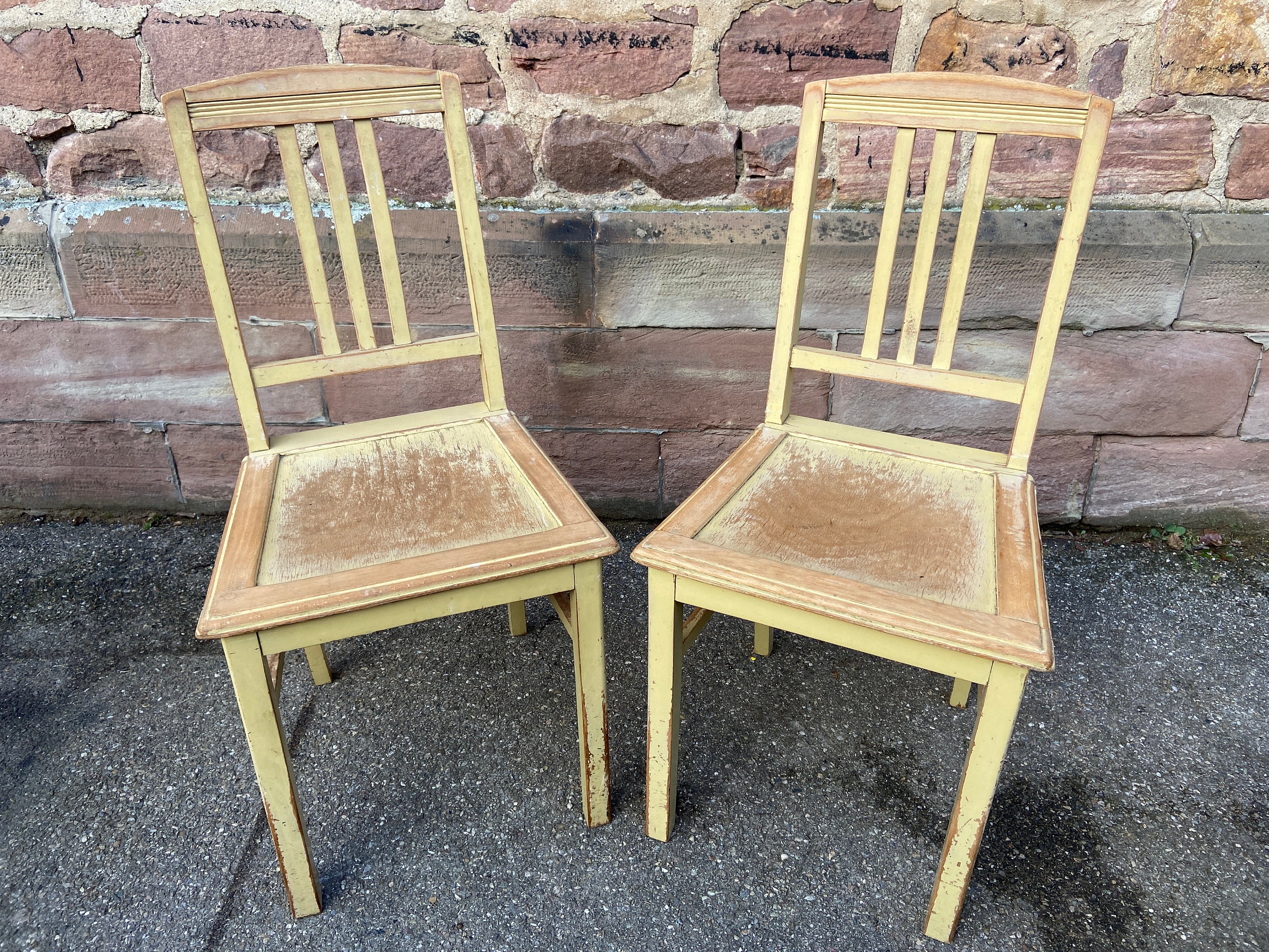 Paire de Chaises Bistrot Vintage Art Nouveau 1910S French Bistro Chairs Bentwood