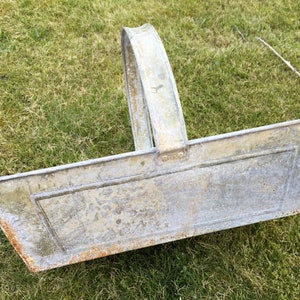 French metal harvest basket vineyard