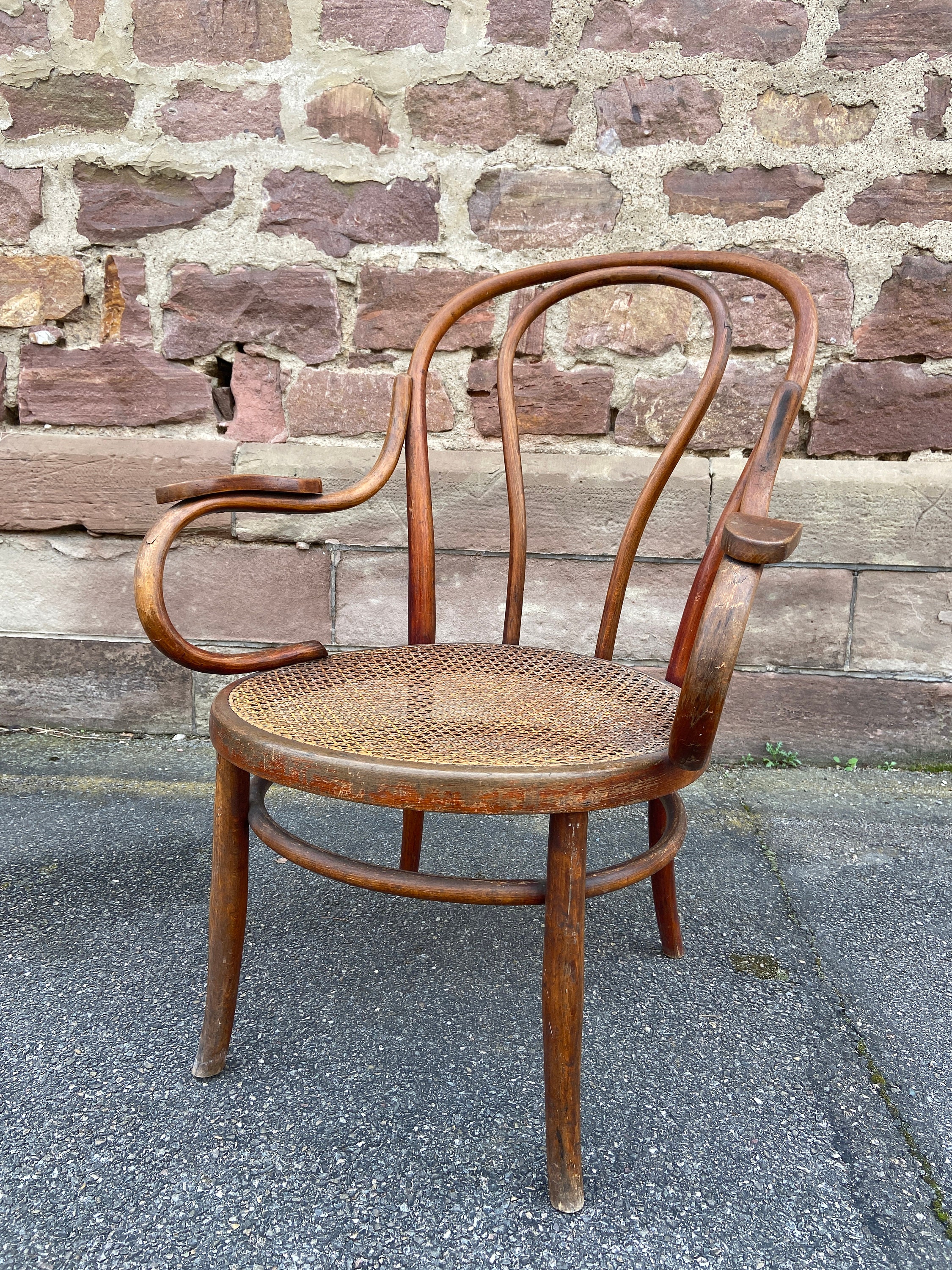 Fauteuil de Salon Bois Courbé Viennois Thonet Nr 18 Fin Xixe Bentwood Armchair