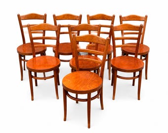 Réf 212 chaises Viennoise Bois courbé baumann Restaurant Paris bistrot Fischel 1980s vintage Bentwood thonet french vintage café