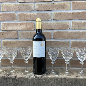 6 copas de vino antiguas/antiguas en Eastern Crystal Saint Louis Baccarat (L)