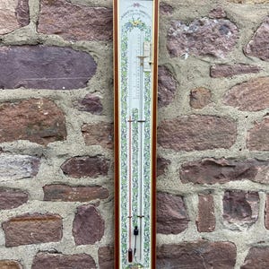 Extra Large French Barometer Thermometer Barostar Meteostar According to Torricelli Barometer Thermometer 1970 Vintage