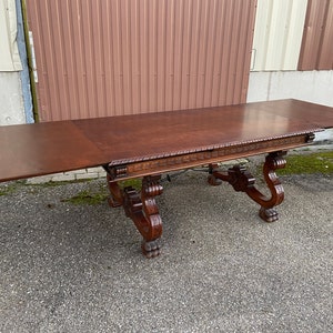 Large extendable Catalan Spanish Renaissance dining table