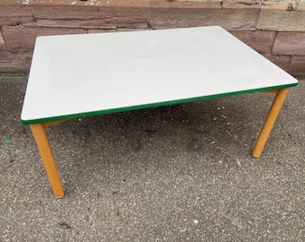 coffee table vintage 1970 coffee table school book coffee table Hiller germany scandinavian