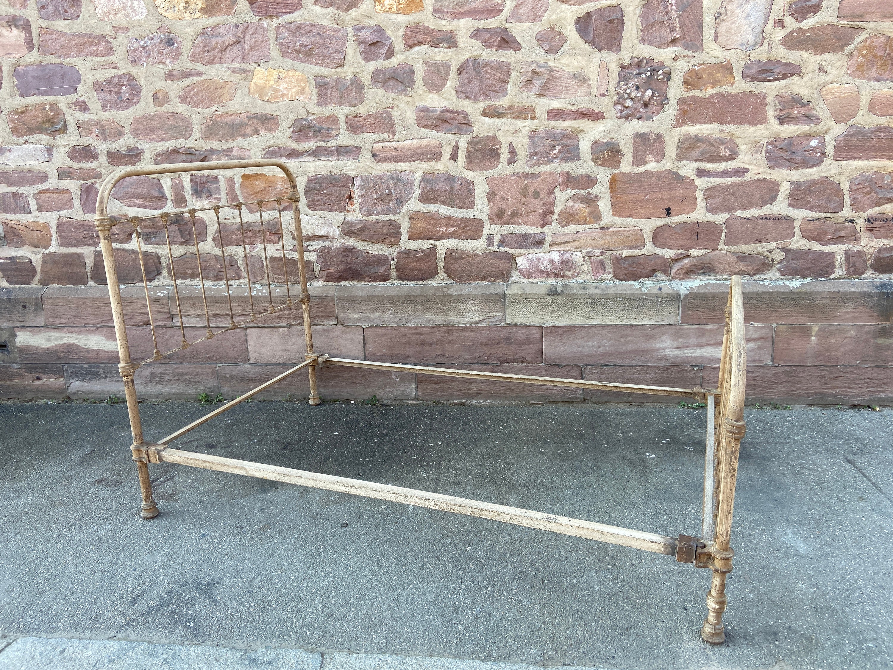 Lit Ancien Fer Forgé 1920 Antique French Iron Bed Lit Bett