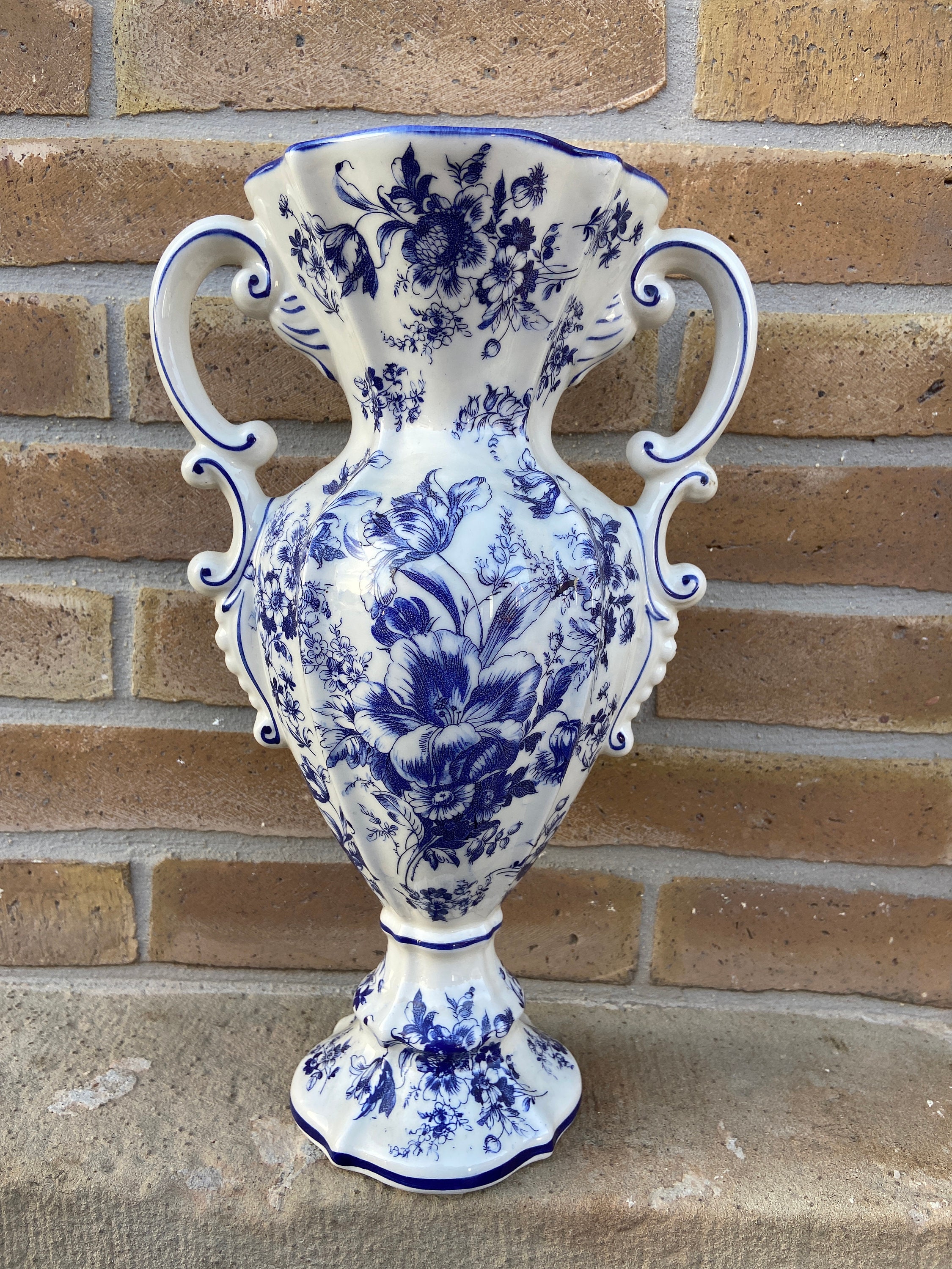 見事なイタリア製陶器の花瓶 1960 年 シカス セスト フィオレン