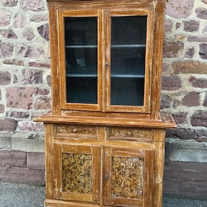 Buffet fir Alsace French cottage buffet kitchen sideboard 1920s
