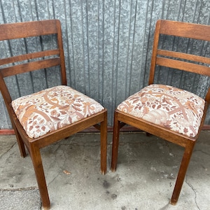 Elegant Pair of French Vintage Art Deco Lounge Chairs 1950