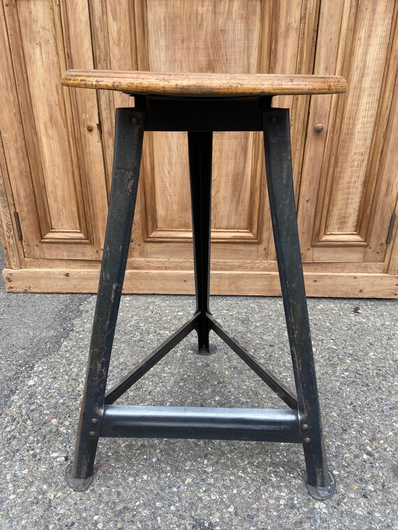 ヴィンテージ工業工場金属スツール工業工場スツール Robert WAGNER