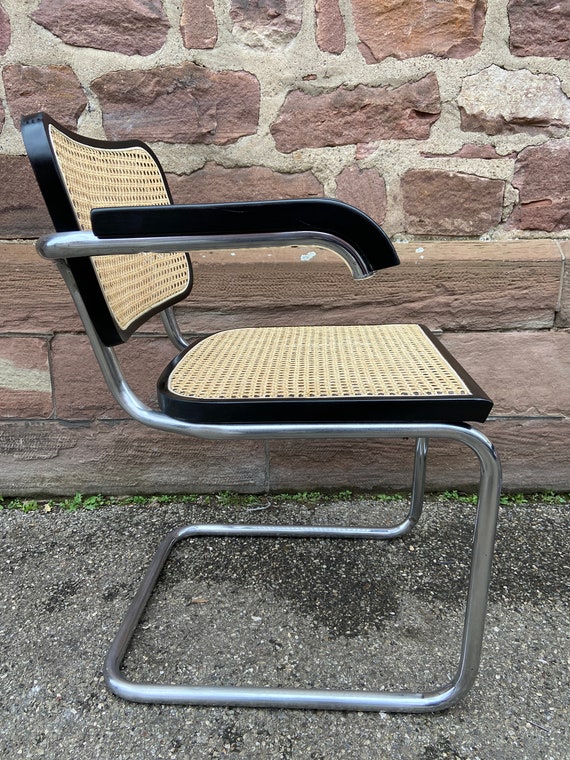 Cesca B64 Cantilever Armchair Seat Marcel Breuer Cesca Italy 1980
