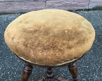 Napoleon Piano Stool / ナポレオン ピアノ スツール アンティーク ナポレオン3世時代のピアノスツール（高さ48.5cm） フランス