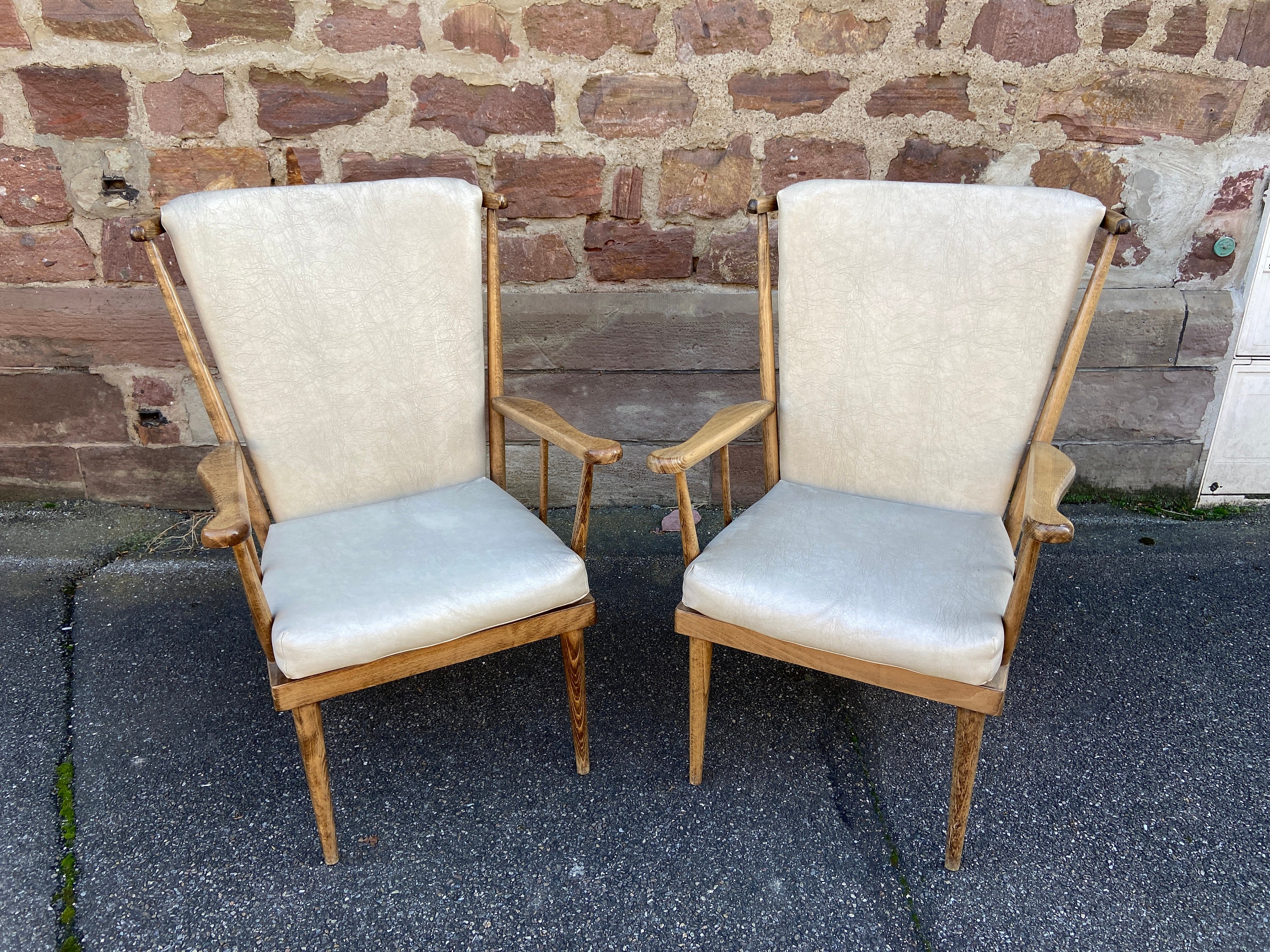 2 fauteuils Baumann Éventail