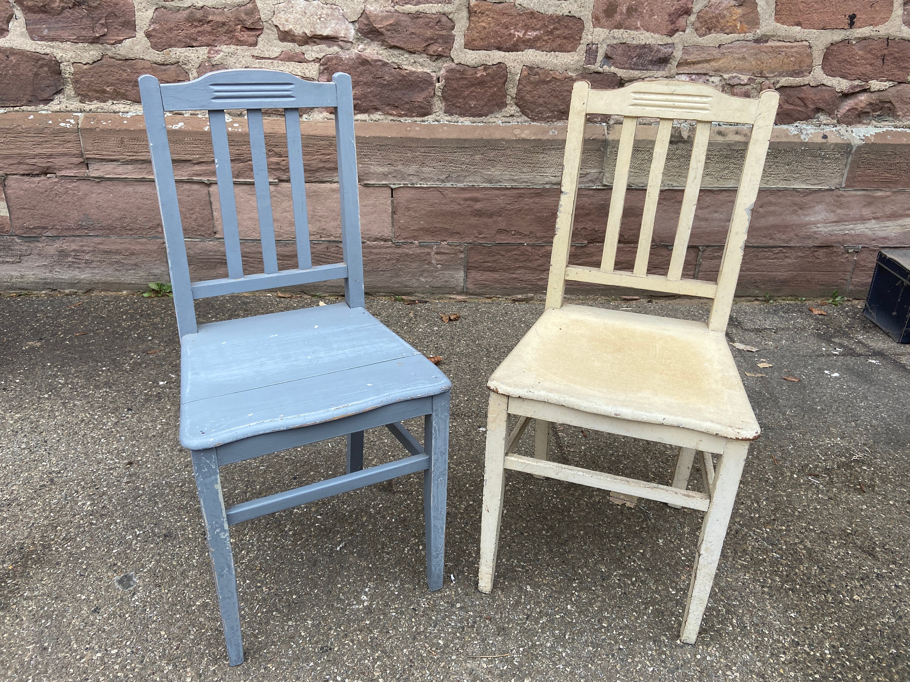 2 Chaises Francaise Vintage Art Nouveau 1910S French Jugendstil Stühle French Chairs Shabby Chic Dis
