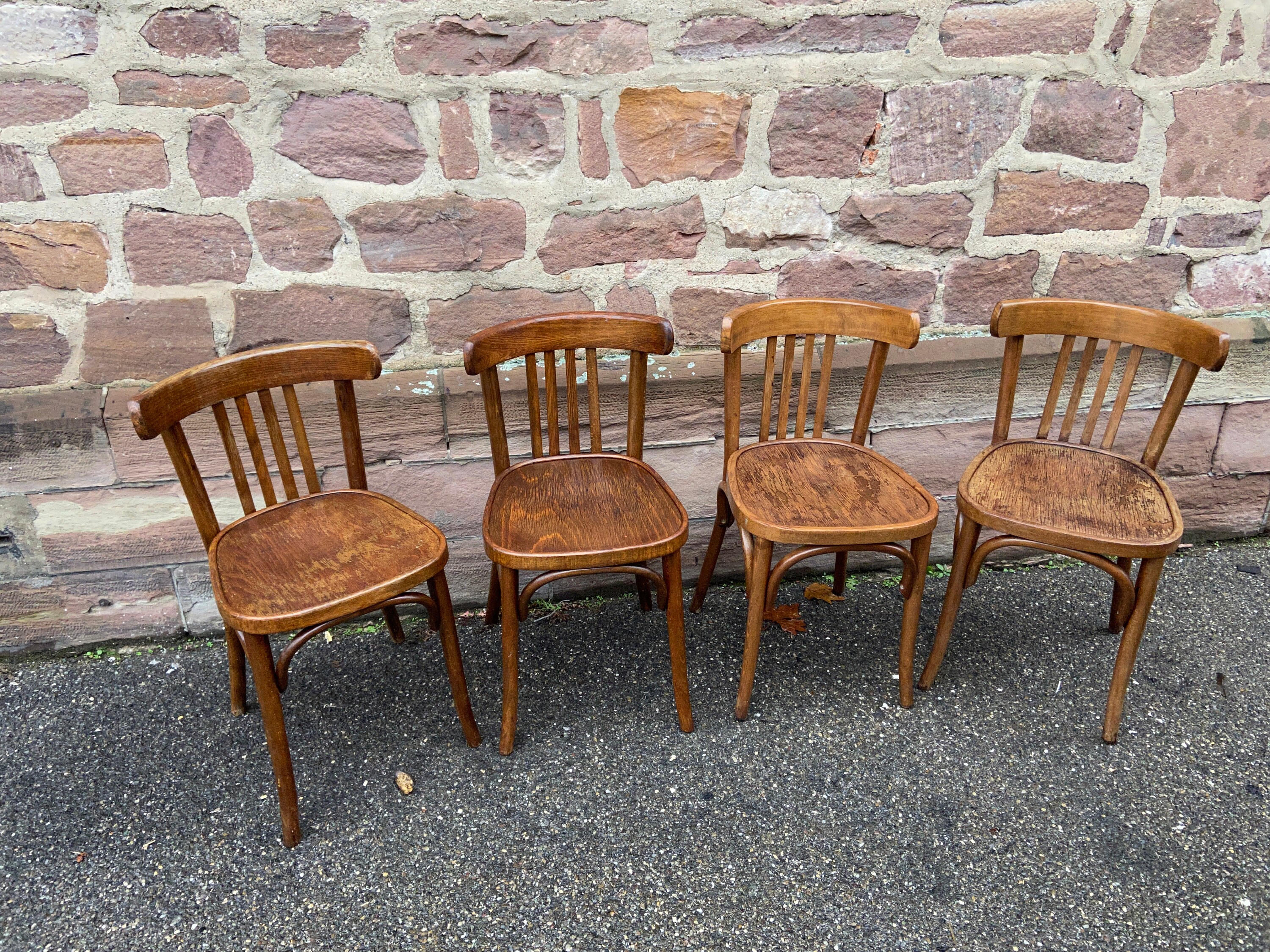 Ref 459 Set of 4 Viennese Chairs Bentwood Restaurant Paris Bistro