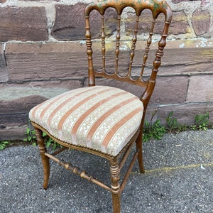 Napoleon III theater chair gilded wood 1860s Vintage valet