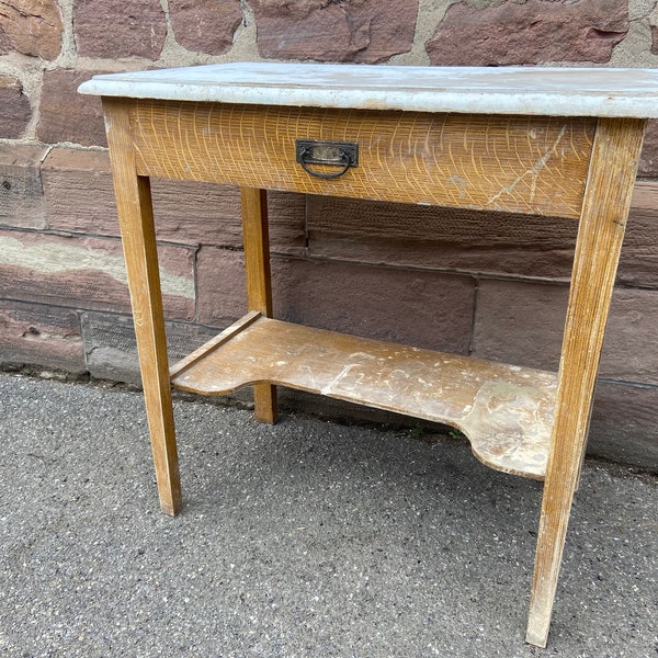 french table shabby chic petite table console sapin rustique look atelier