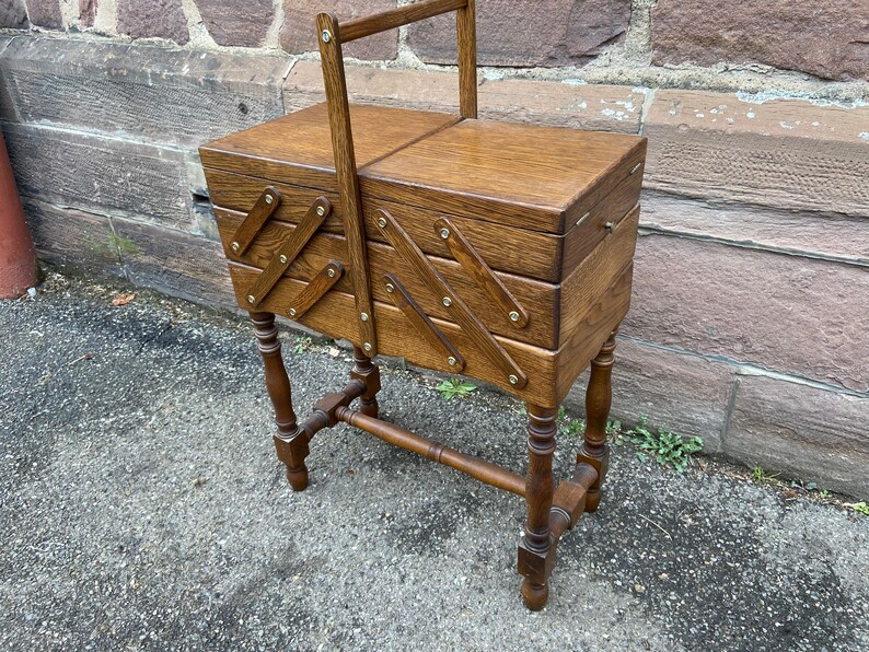 Art worker Deco vintage Scandinavian sewing box sewing box 1950
