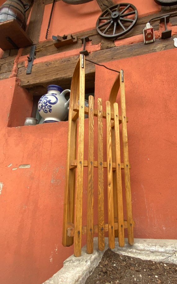 DAVOS ダボス 木製ソリ アンティーク ヴィンテージ 木製ソリ DAVOS