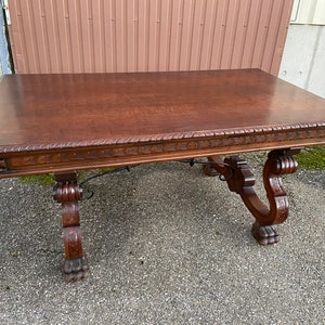 Large extendable Catalan Spanish Renaissance dining table image 8