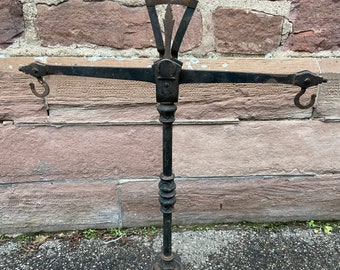 フランス アポセカリー 天秤 鉄天秤、金属製アンティーク秤、商業天秤