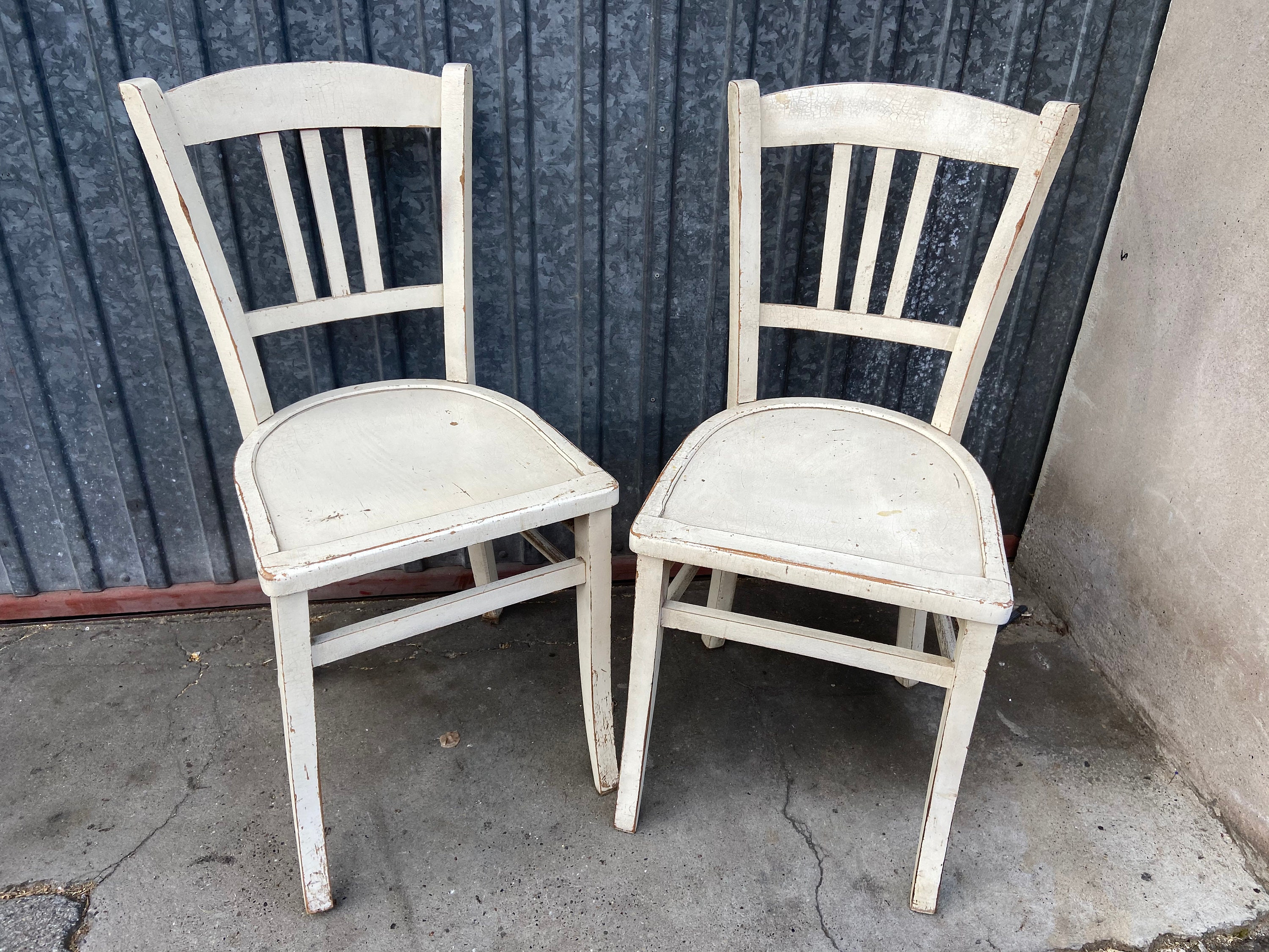 Ref 798 2 Chaises Bistrot Brasserie No Bentwood Chair Shabby Chic Baumann Thonet