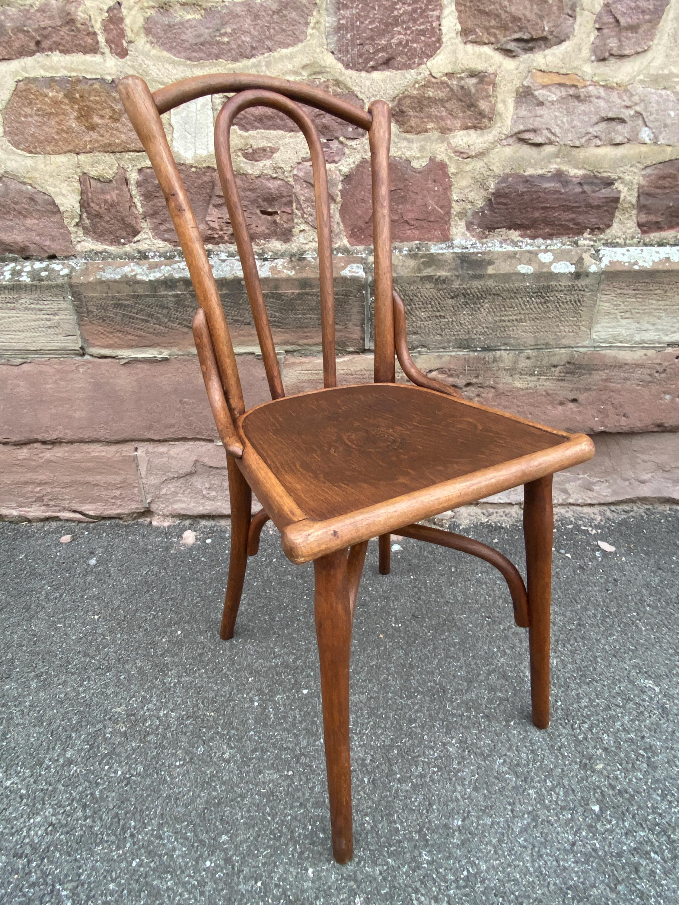Incroyable Ancienne Chaise Bois Courbé Thonet Nr 118 Viennoise Café Bistrot 1890