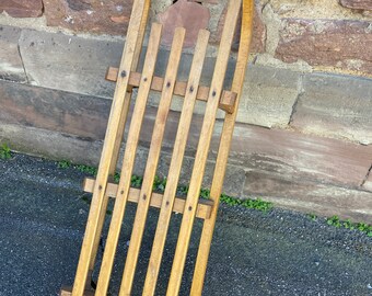 Ref 1012 フランスヴィンテージ古い木製そりトボガン大型そり古い