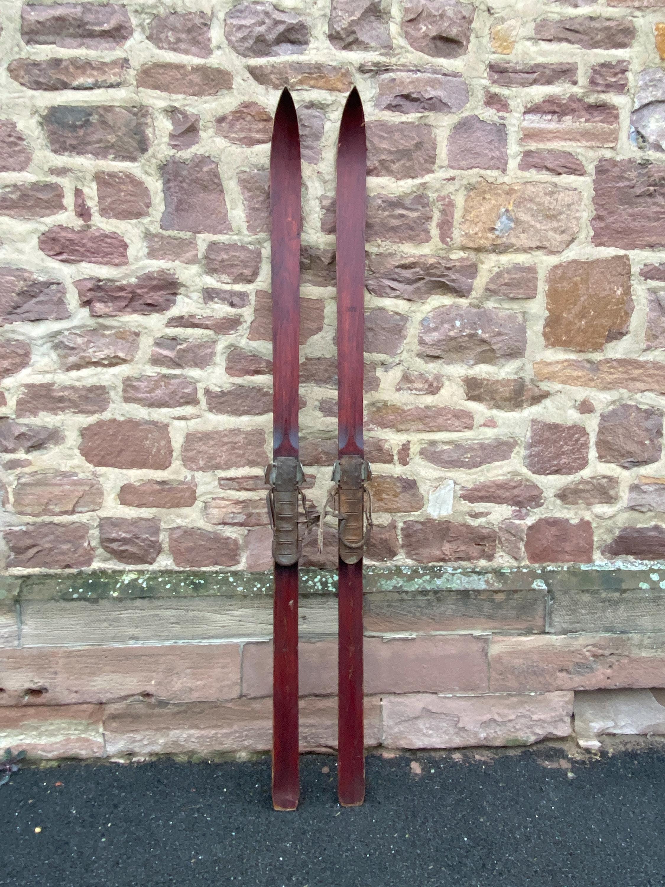 Antique wood skis - Etsy 日本