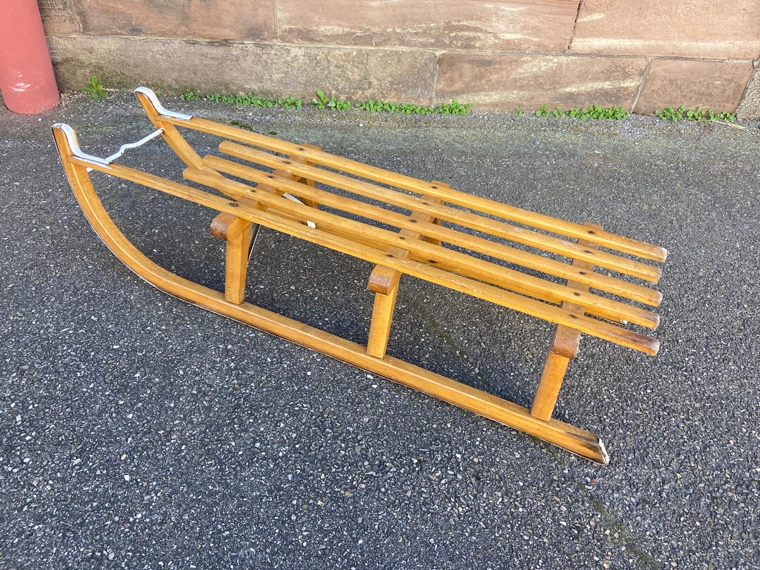 Davos wooden sledge sled ソリ vintage Davos wooden sledge sled ソリ vintage