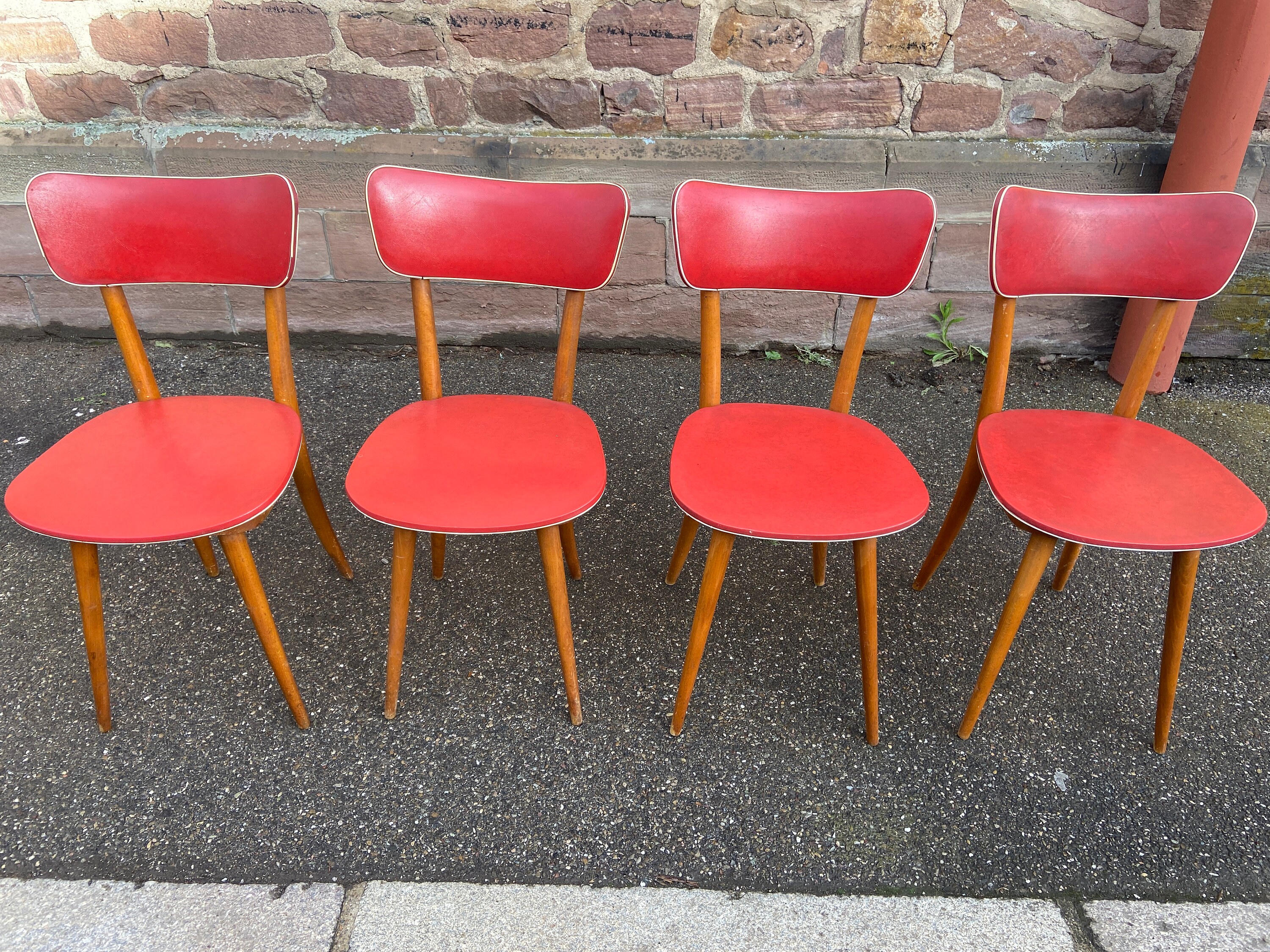 4 Chaises Vintage 1960