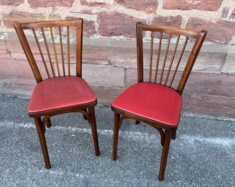 2 Fanett Chairs Nr 12 bistro Brasserie bentwood bistro chair shabby chic baumann simili mid century