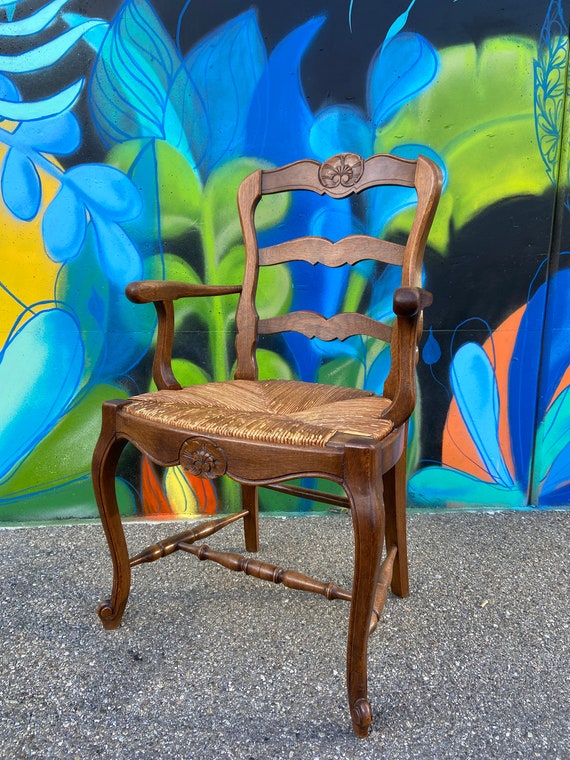 Free shipping Antique Arm Chair Fauteuil Louis XV style Gobelin