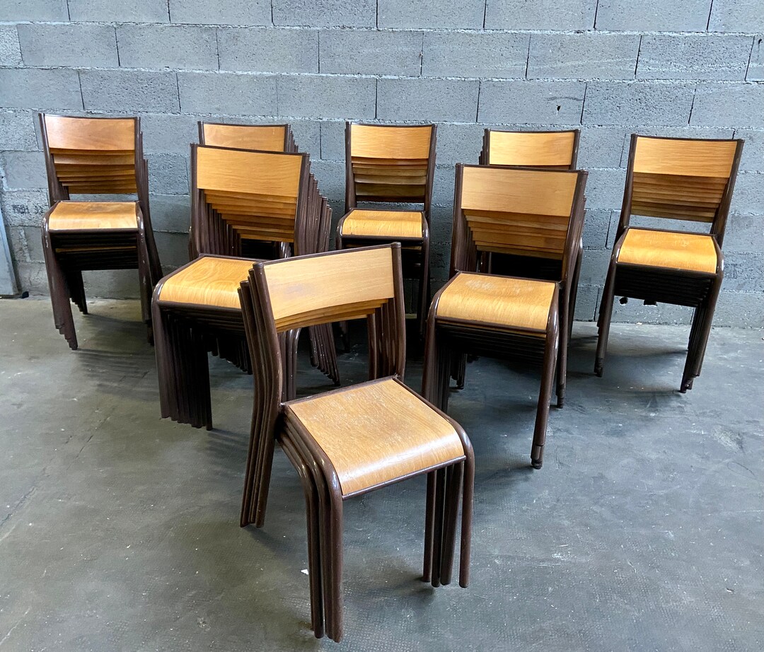 40 Mullca Chairs Industrial French School Chairs Midcentury - Etsy