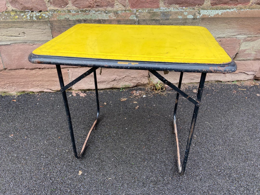 アイロンテーブル　ビンテージ　アメリカ製　キャンプ　テーブル　USA キャンプ 北欧 キャンプ テーブル&チェア セット ブルー ヴィンテージ 青