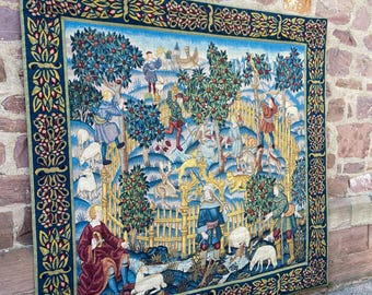 タペストリー 壁掛け フランス製 ゴブラン AUBUSSON 1960年 ロバート・フォー社製