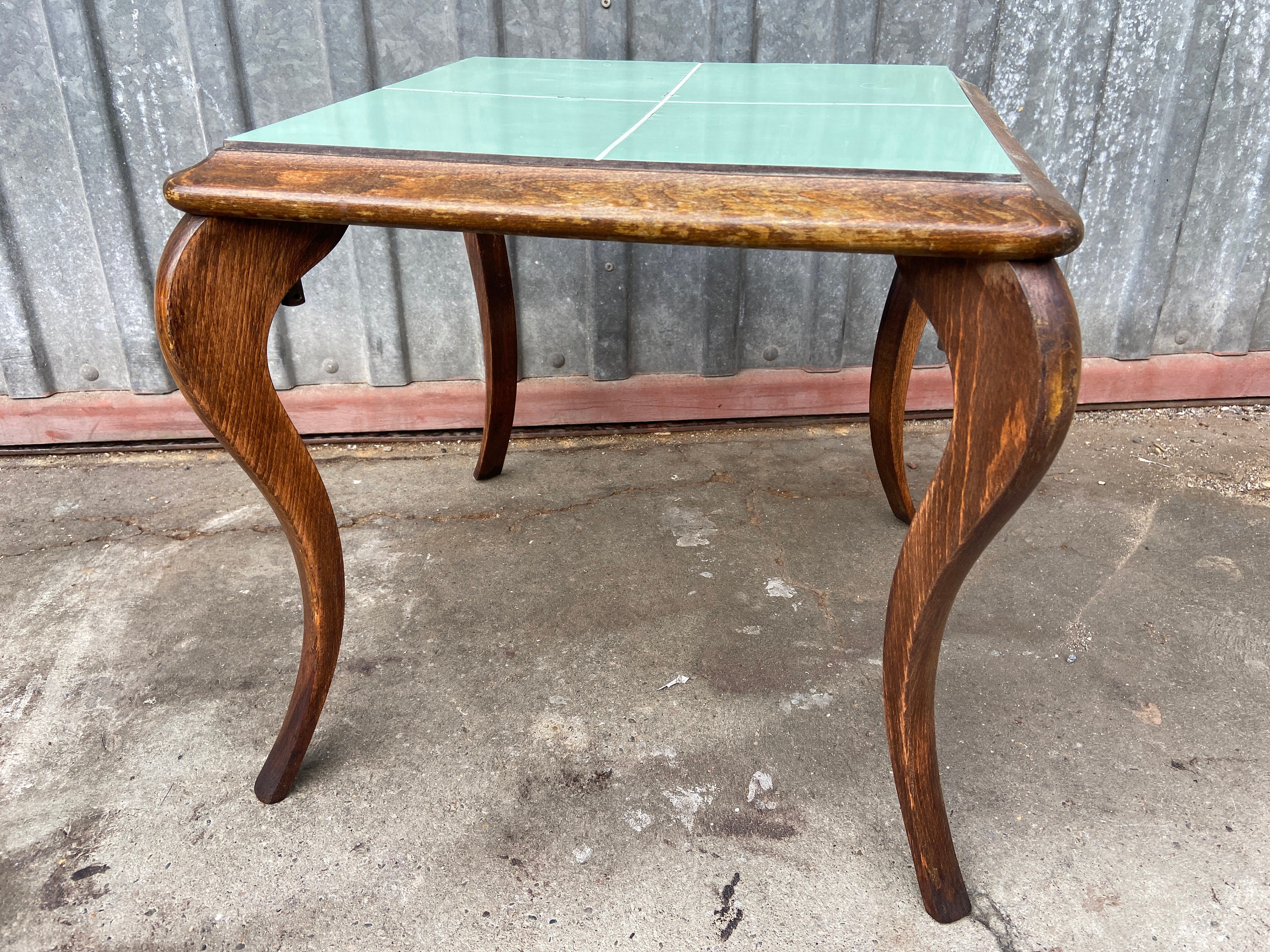 Table Basse Porte Plante Mid-Century Cocktail Française Vintage Design 1960 Piétement Tripode Scandi