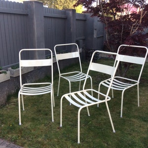 metal terrace garden chairs