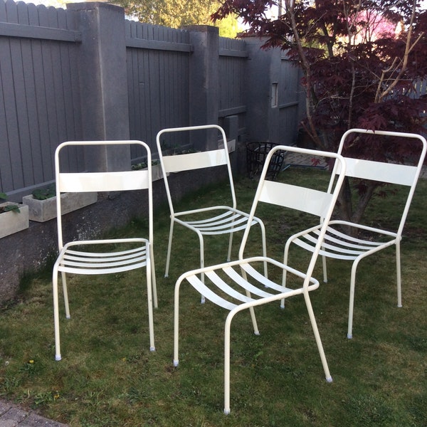 chaises de jardin terrasse métal