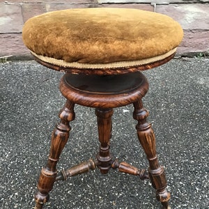French Antique Napoléon III Piano Stool Chair Tabouret 1900s - Etsy