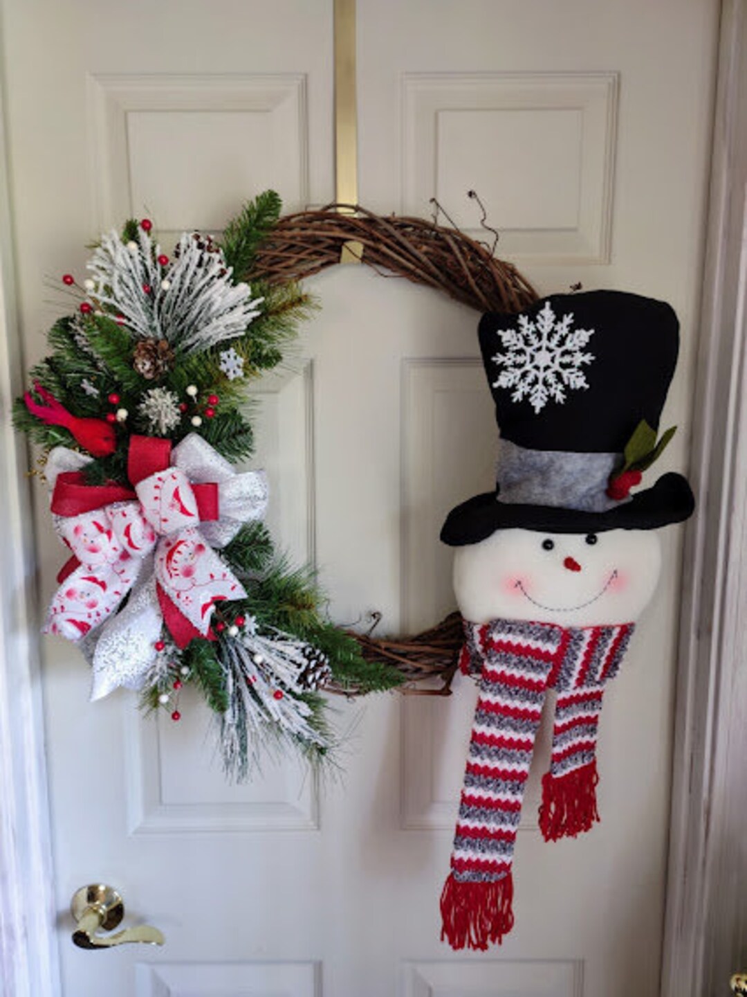 Snowman Grapevine, Farmhouse Snowman, Grapevine Wreath, Snowman Wreath ...