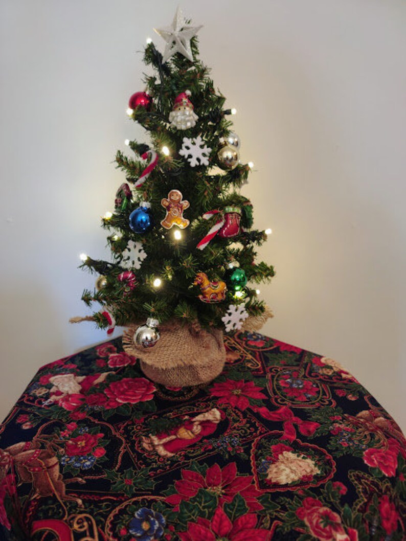 Christmas Tree Table Top Tree Small Space Decor Miniature Etsy