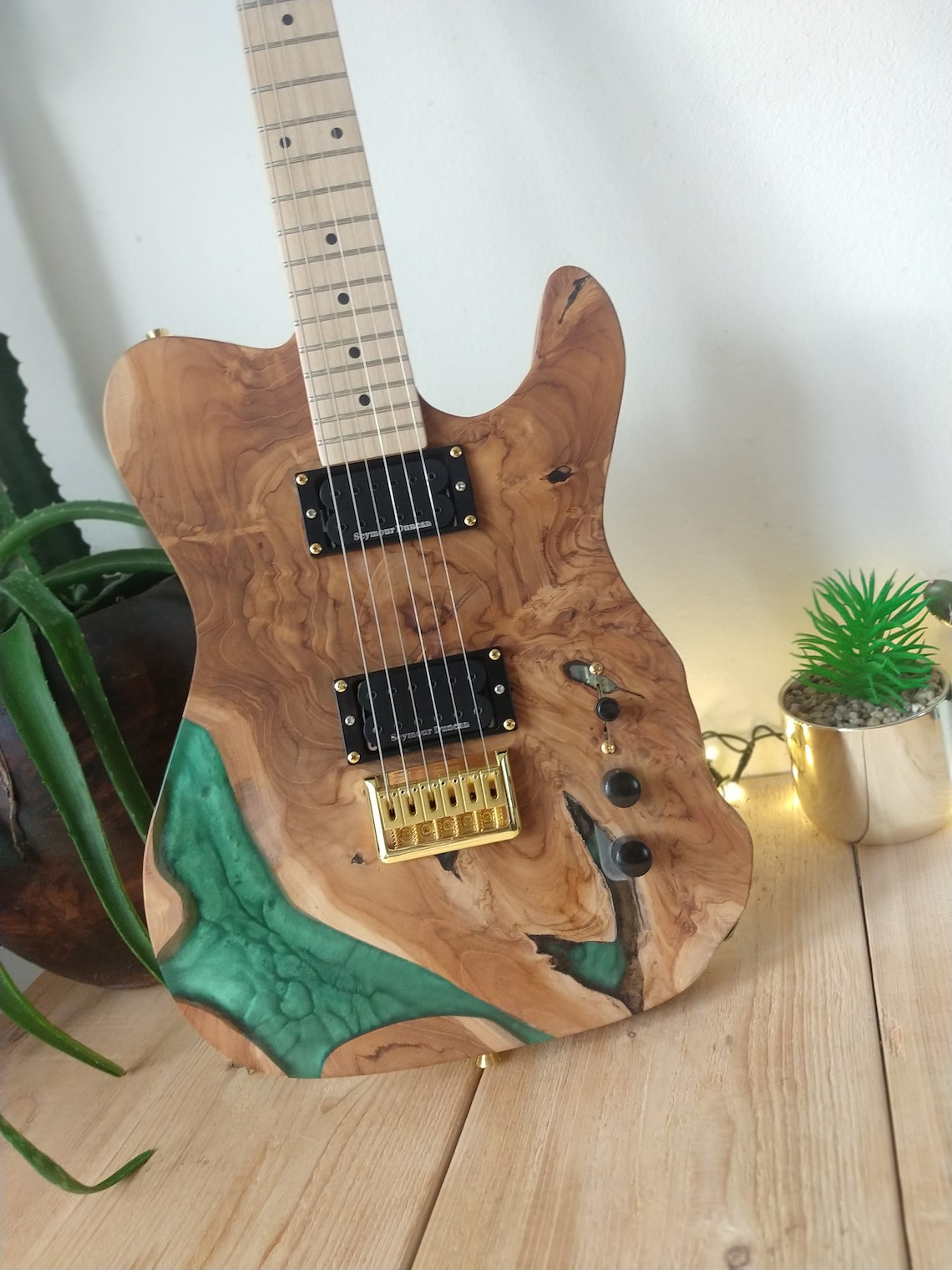 Live Edge Telecaster Epoxy Resin Electric Guitar Etsy UK