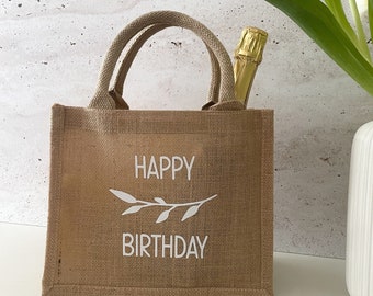 Jutetasche ,Happy Birthday‘ | Geschenktasche