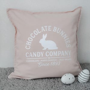 Pillowcase, cushion cover, bunnies, Easter, Easter bunny, Easter pillow, various colors image 4