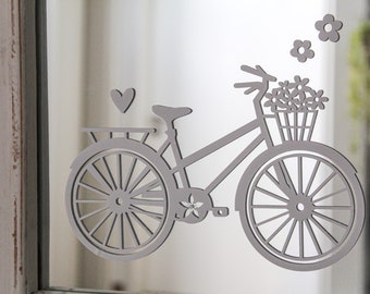 Aufkleber ,Blumen Fahrrad‘ Sticker